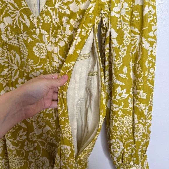 Maeve Anthropologie Floral Long sleeve ruffle dress XS NWT - Picture 8 of 11